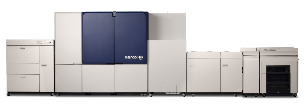 The Xerox Brenva HD Production Inkjet Press is Xeroxs first cut-sheet inkjet press. The press addresses the needs of the transactional, light direct mail and book markets, and offers best-in-class automation and reliability features to maximize press productivity.